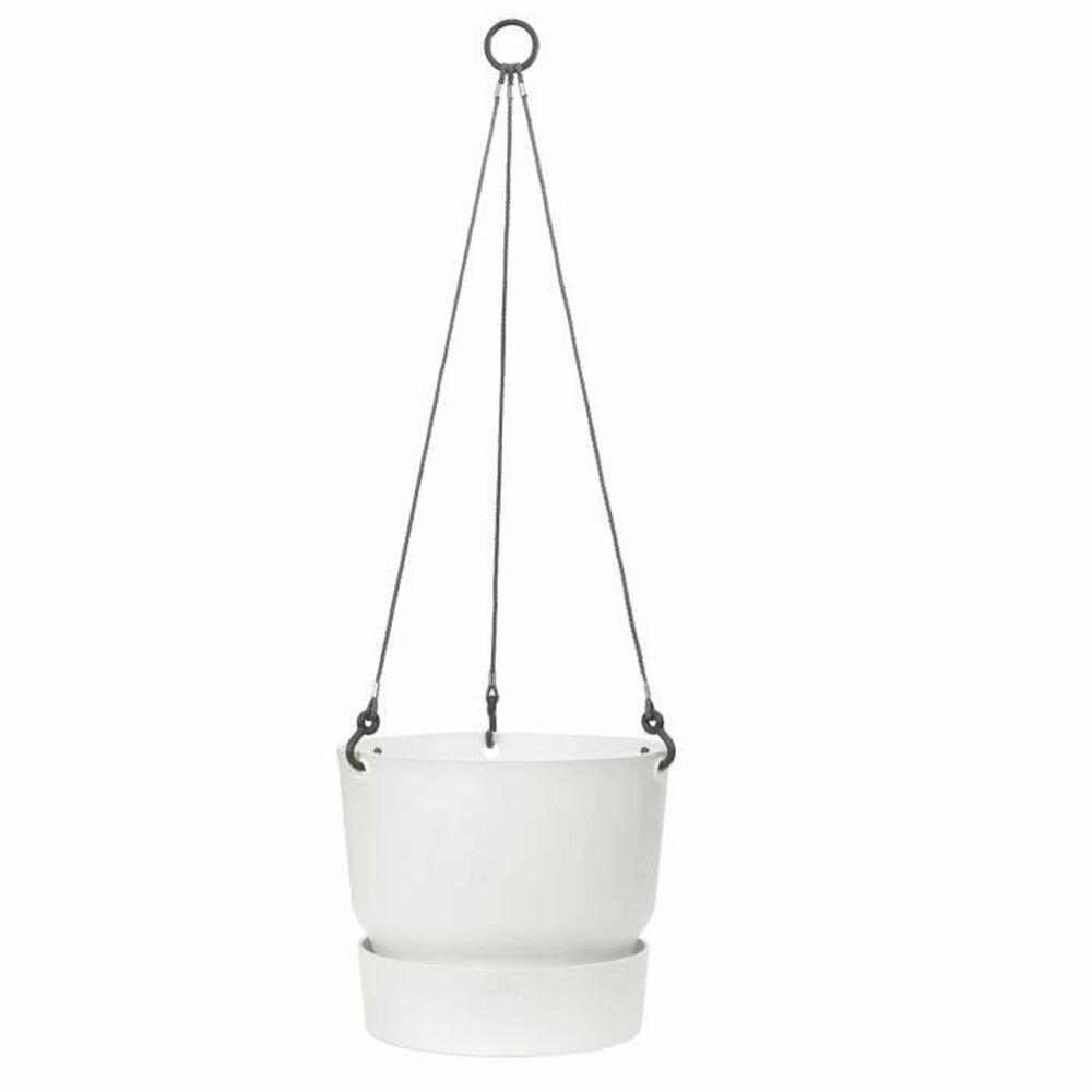 Hængekrukke Elho Greenville - hvid plast Ø 23,9 x 20,3 cm Hængekrukke Elho Greenville - hvid plast Ø 23,9 x 20,3 cm