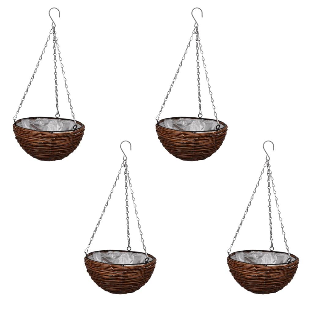 Hængende Runde Willow Kurve 4 stk med Kæde Hængende Runde Willow Kurve 4 stk med Kæde