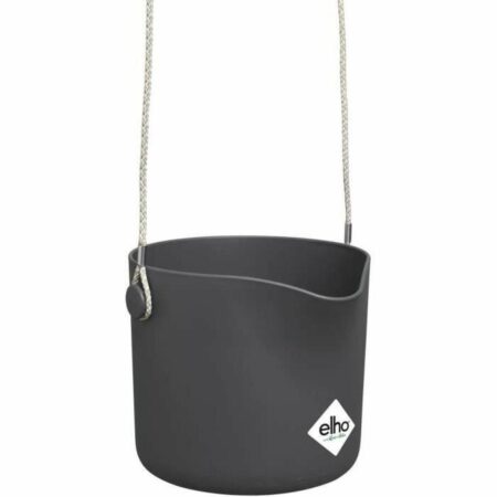 Hængende planter Elho Sort Cirkulær Antracit Plastik Ø 18 cm