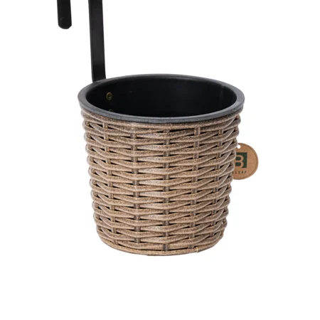Hængepotte Ø16xH23 cm i naturfarvet polyrattan