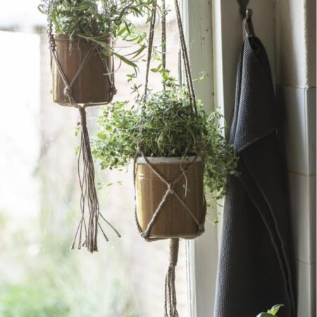 Hænger t/ potte af natur juté - Ib Laursen