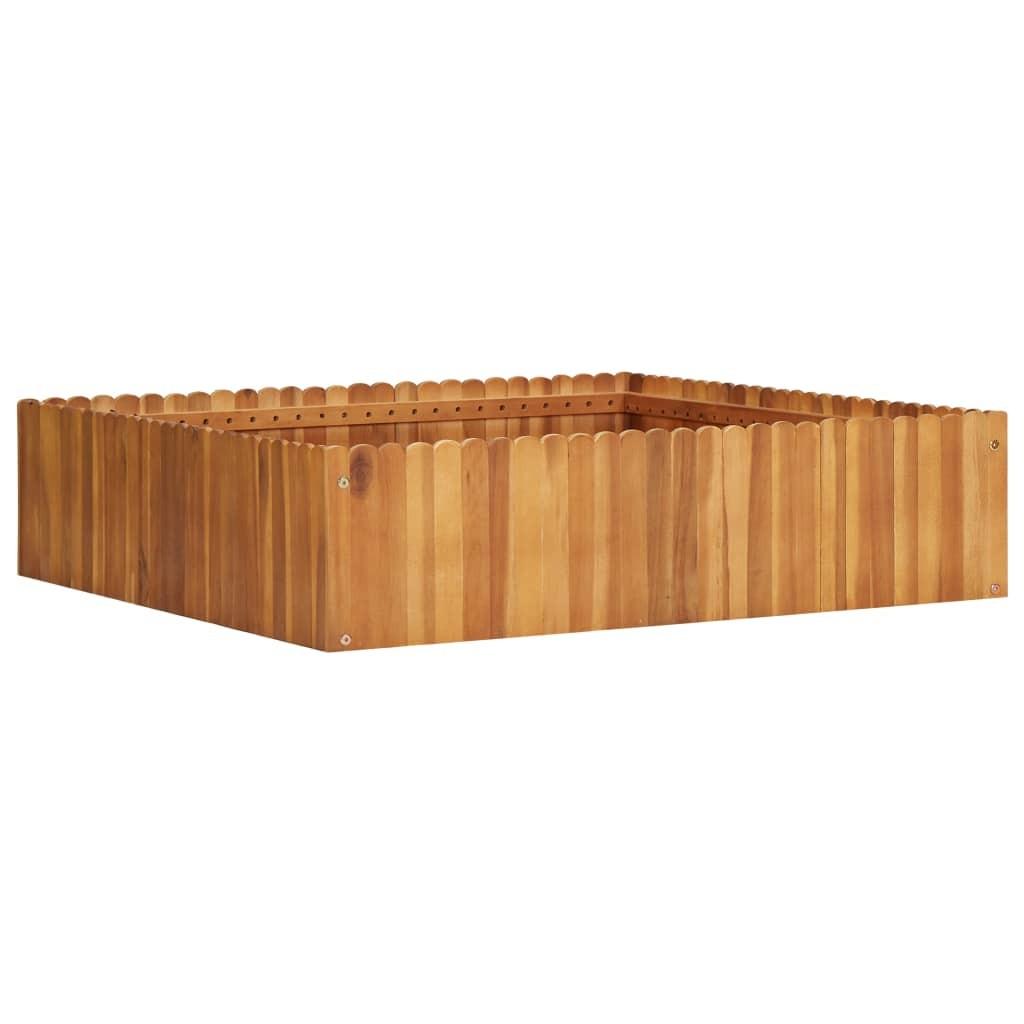 Hævet plantekasse 100x100x25 cm massivt akacietræ Hævet plantekasse 100x100x25 cm massivt akacietræ