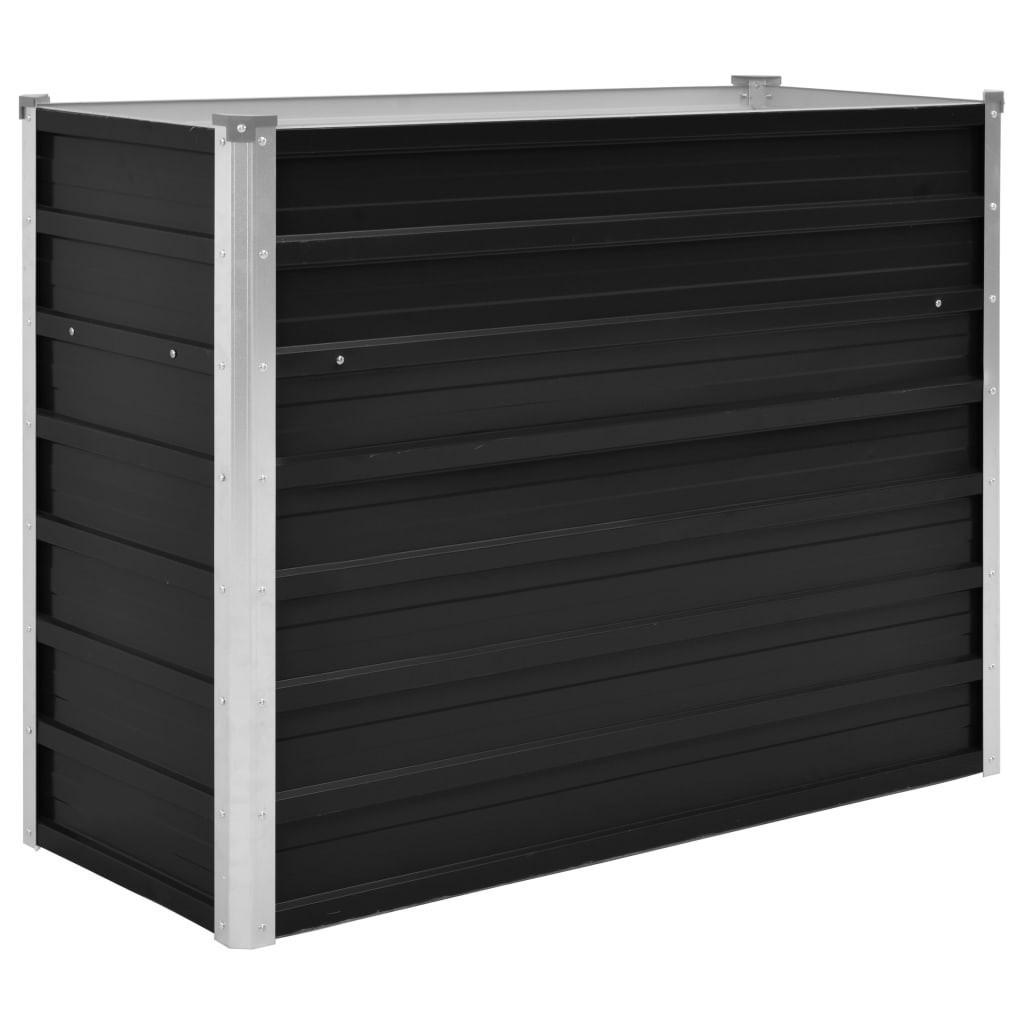 Hævet plantekasse 100x40x77 cm galvaniseret stål antracitgrå Hævet plantekasse 100x40x77 cm galvaniseret stål antracitgrå