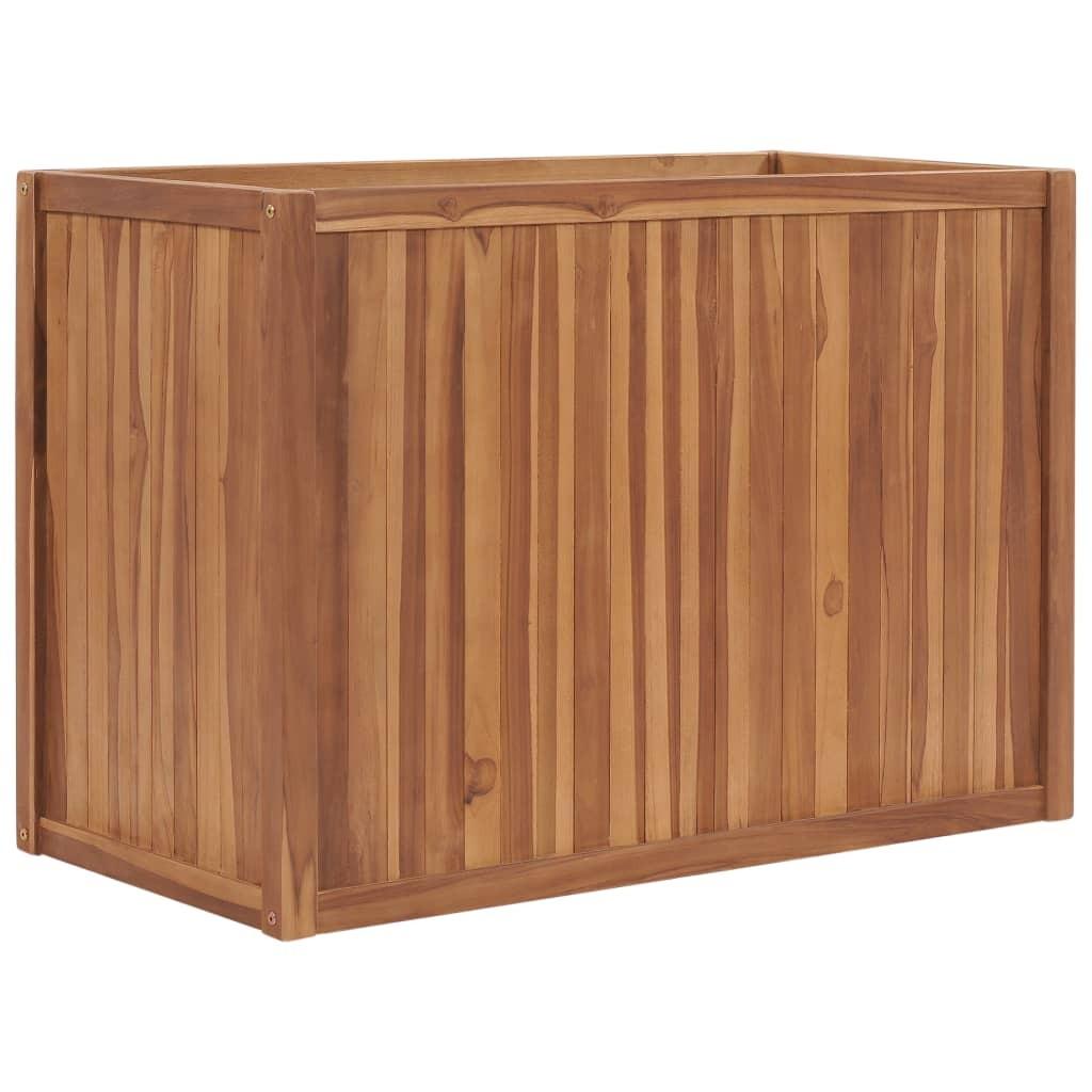 Hævet plantekasse 100x50x70 cm massivt teaktræ Hævet plantekasse 100x50x70 cm massivt teaktræ