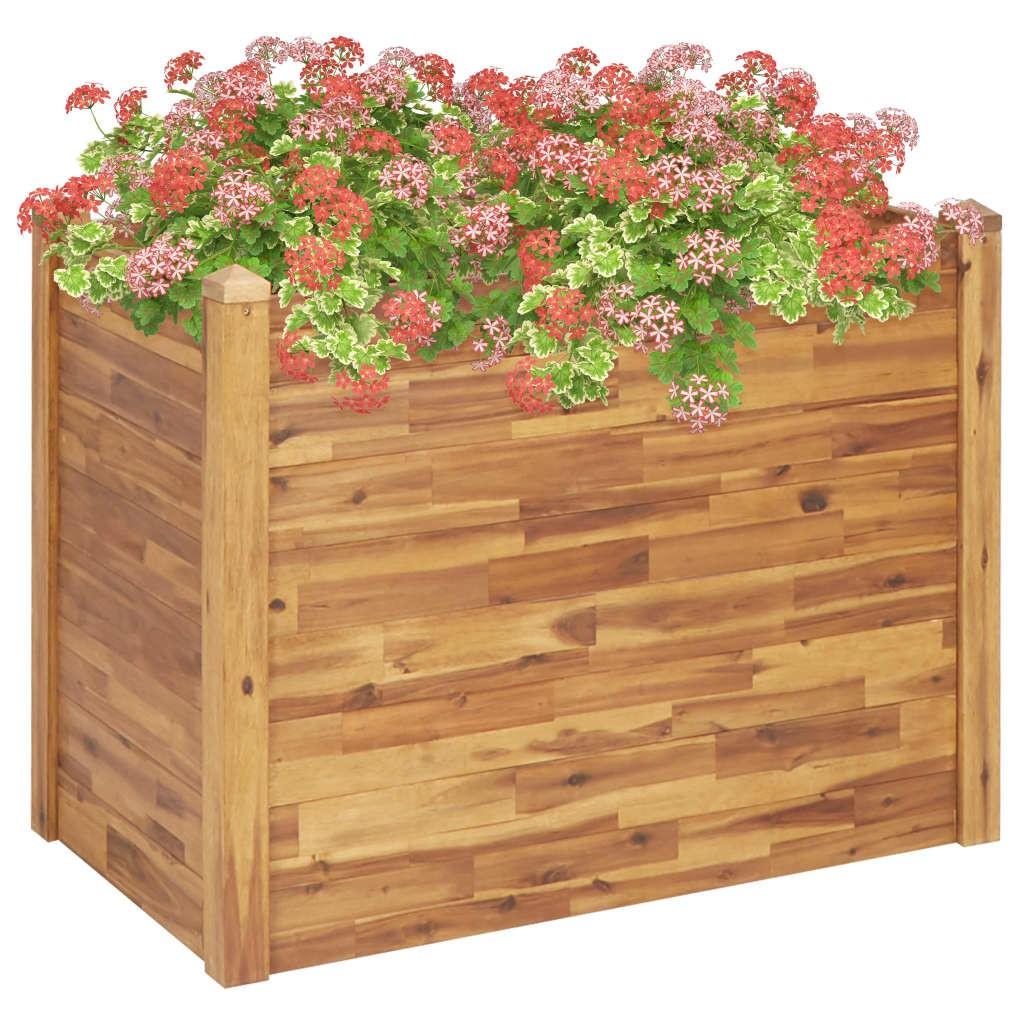 Hævet plantekasse 110x60x84 cm massivt akacietræ Hævet plantekasse 110x60x84 cm massivt akacietræ