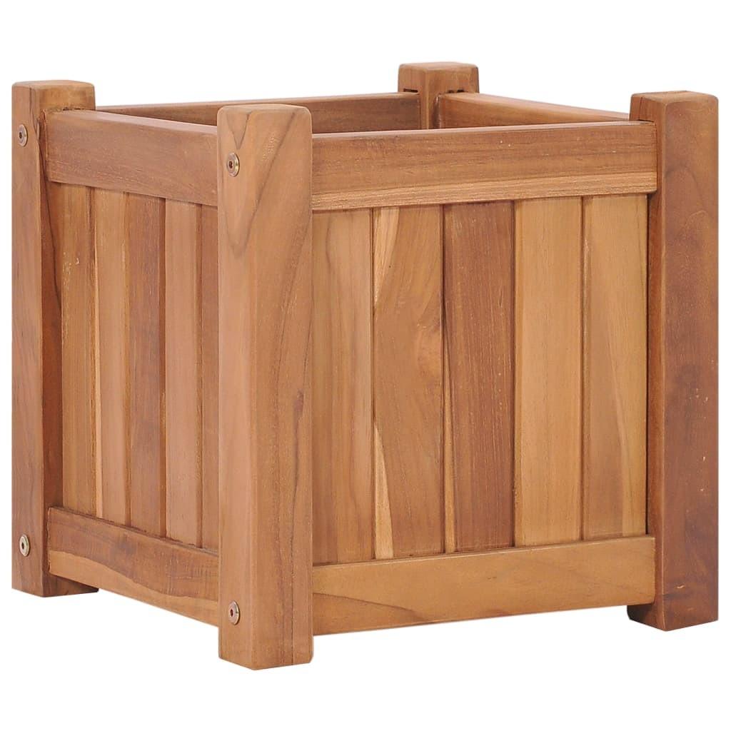 Hævet plantekasse 30x30x30 cm massivt teaktræ Hævet plantekasse 30x30x30 cm massivt teaktræ