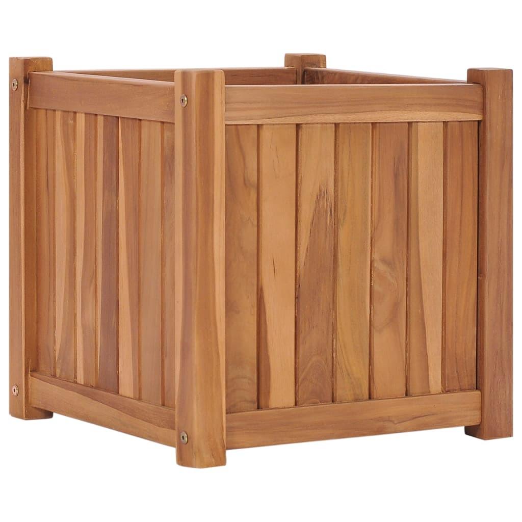 Hævet plantekasse 40x40x40 cm massivt teaktræ Hævet plantekasse 40x40x40 cm massivt teaktræ