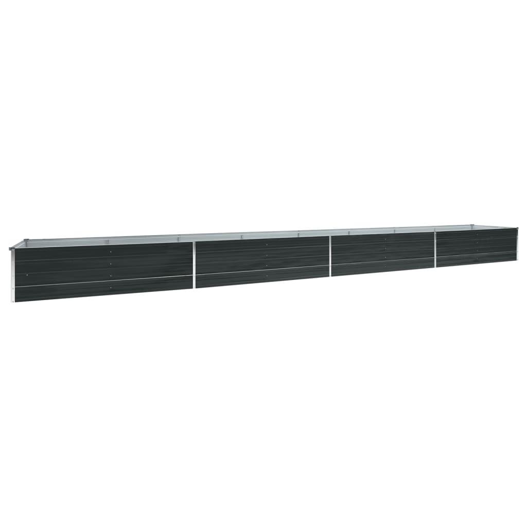 Hævet plantekasse 600x80x45 cm galvaniseret stål antracitgrå Hævet plantekasse 600x80x45 cm galvaniseret stål antracitgrå