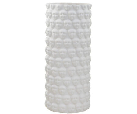 Hallbergs Faces vase - white - 41