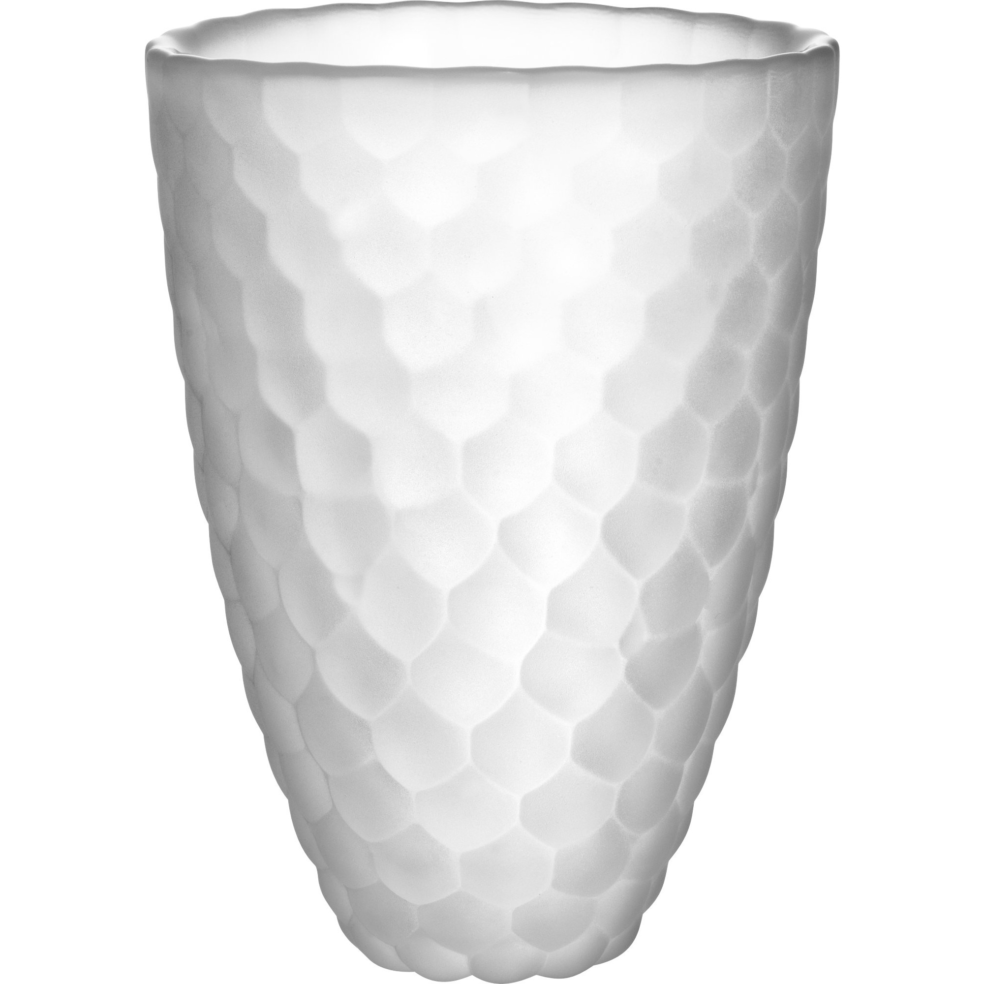 Hallon vase 16 cm., frosted glas Hallon vase 16 cm., frosted glas