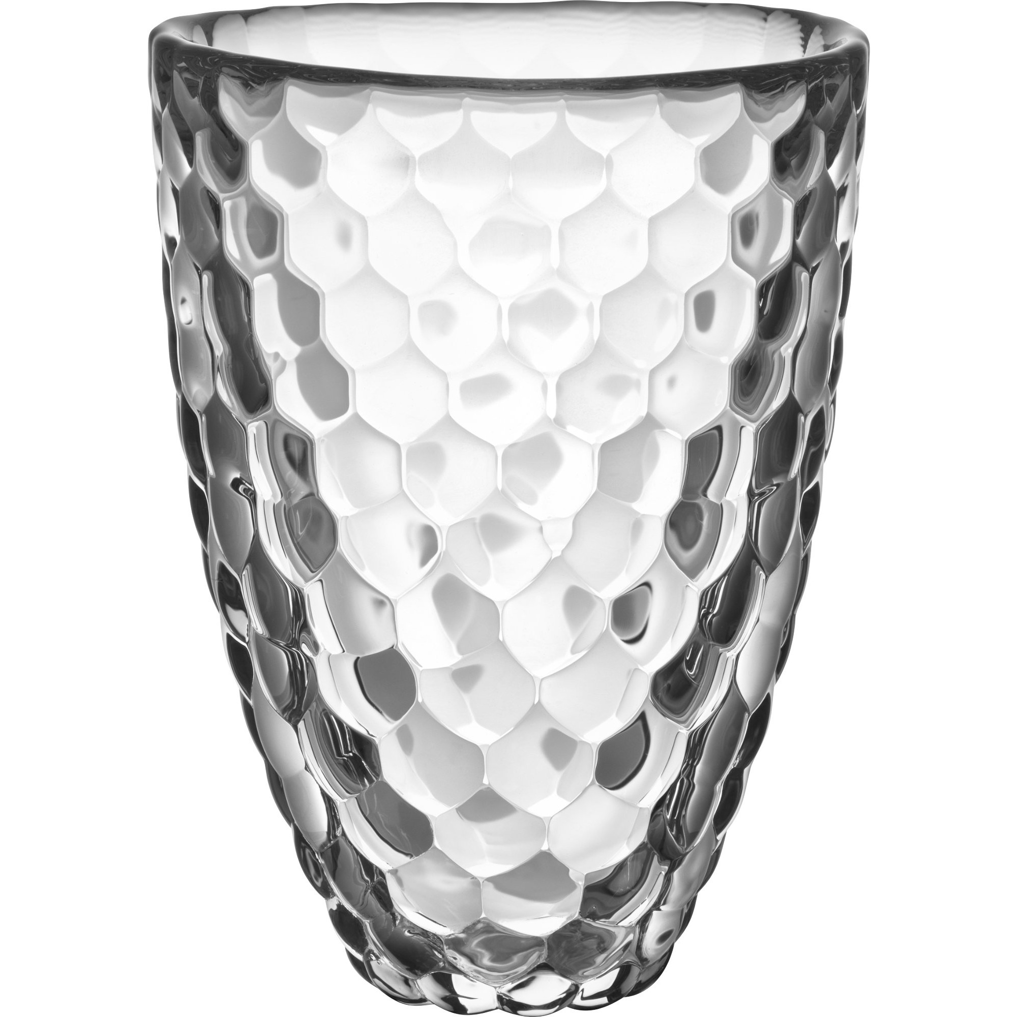 Hallon vase 16 cm., klar Hallon vase 16 cm., klar