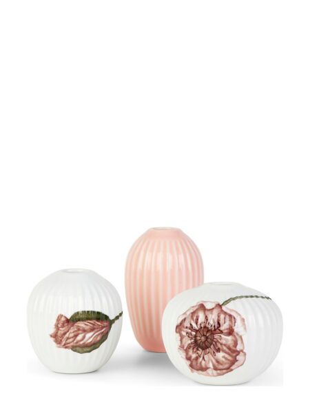 Hammershøi Poppy Vase Miniature M. Deko 3 Stk. Kähler White