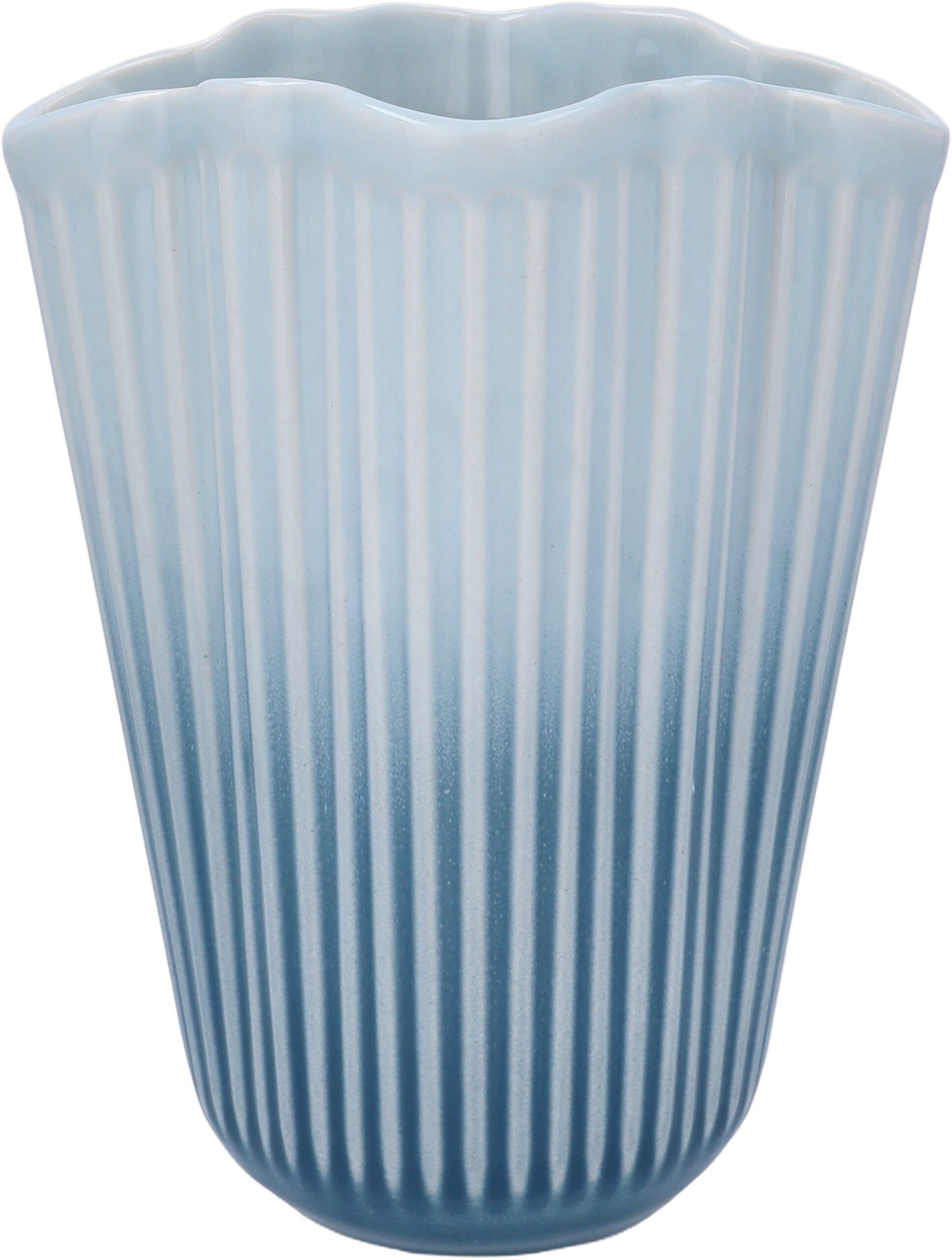Hammershøi Unfold Vase H20. 5 cm blå Hammershøi Unfold Vase H20. 5 cm blå