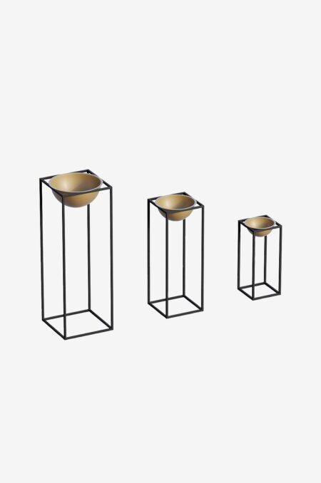 Hanah Home - Dekorativ krukke-Jashua - Guld - Urtepotteskjulere & vaser - - Homeroom