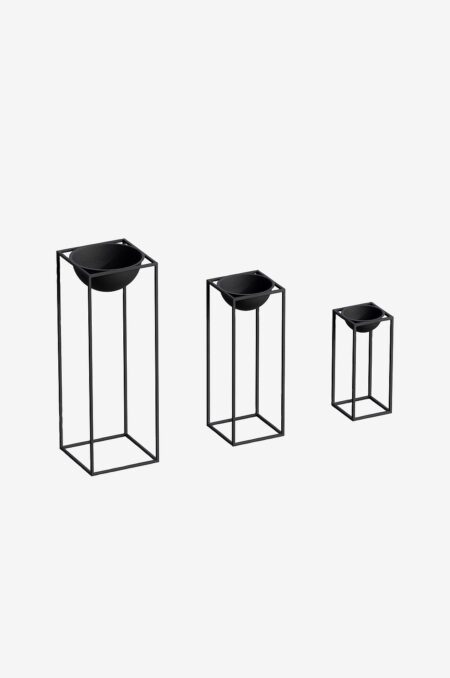 Hanah Home - Dekorativ krukke-Jashua - Sort - Urtepotteskjulere & vaser - - Homeroom