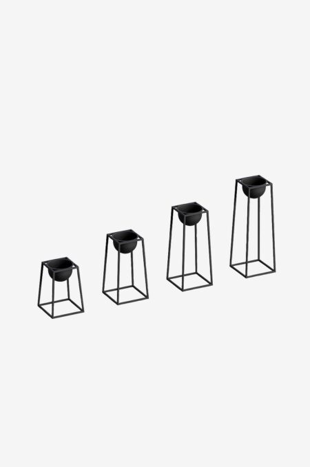 Hanah Home - Dekorativ krukke-Jason - Sort - Urtepotteskjulere & vaser - - Homeroom