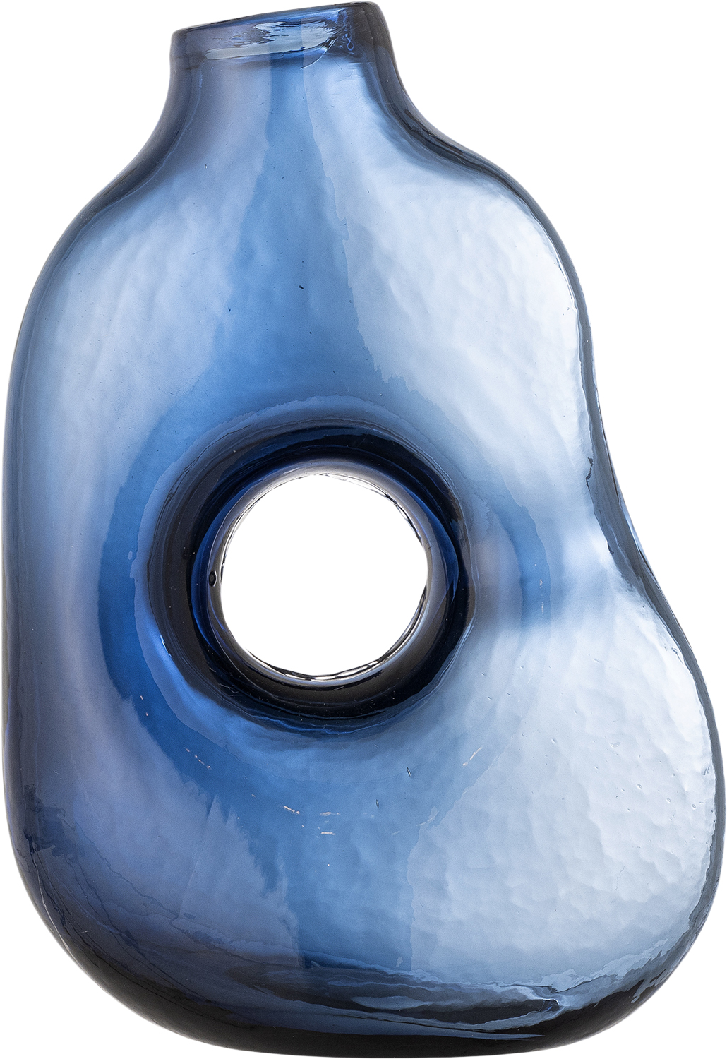 Harri Vase, Blå, Glas Harri Vase, Blå, Glas