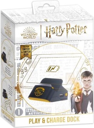 Harry Potter-nintendo Switch-2 In 1 Dock And Stand-black Hogwarts