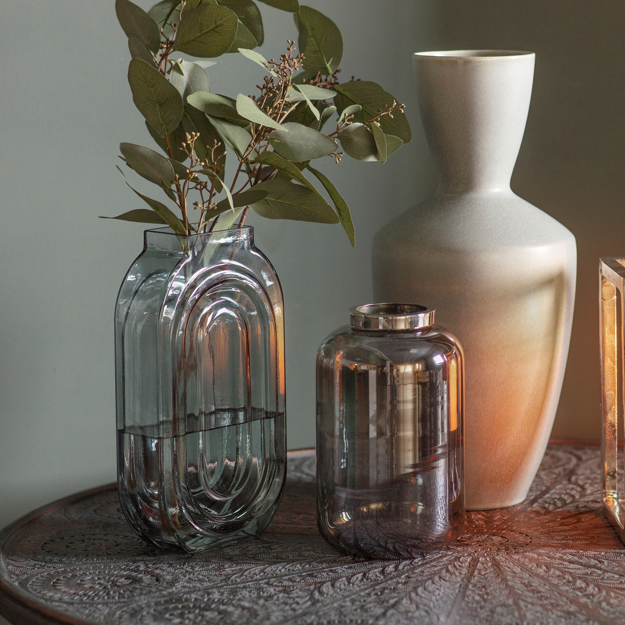 Hattie Grey Vase Grey
