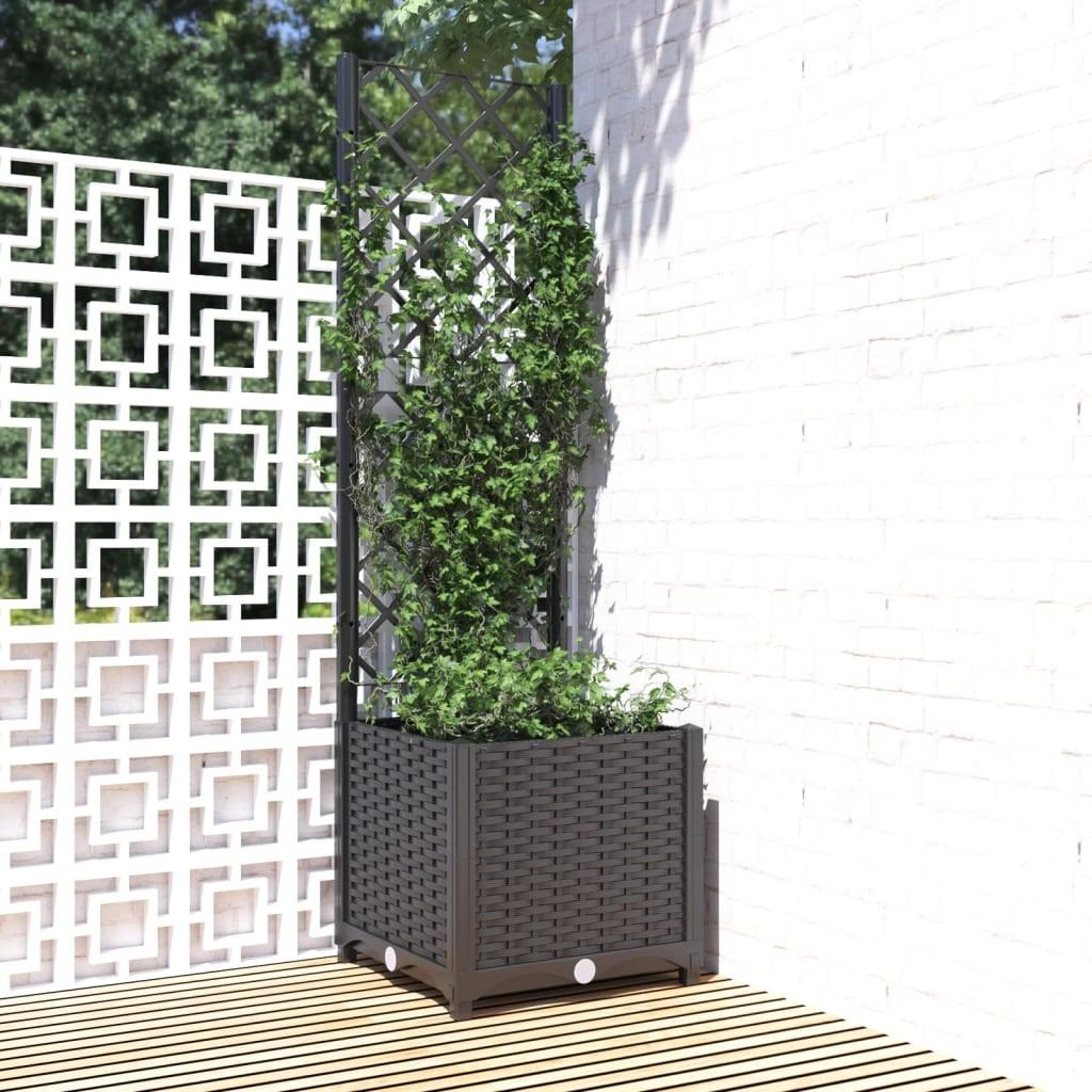 Havekrukke med espalier - sort 40×40×136 cm PP Havekrukke med espalier - sort 40×40×136 cm PP