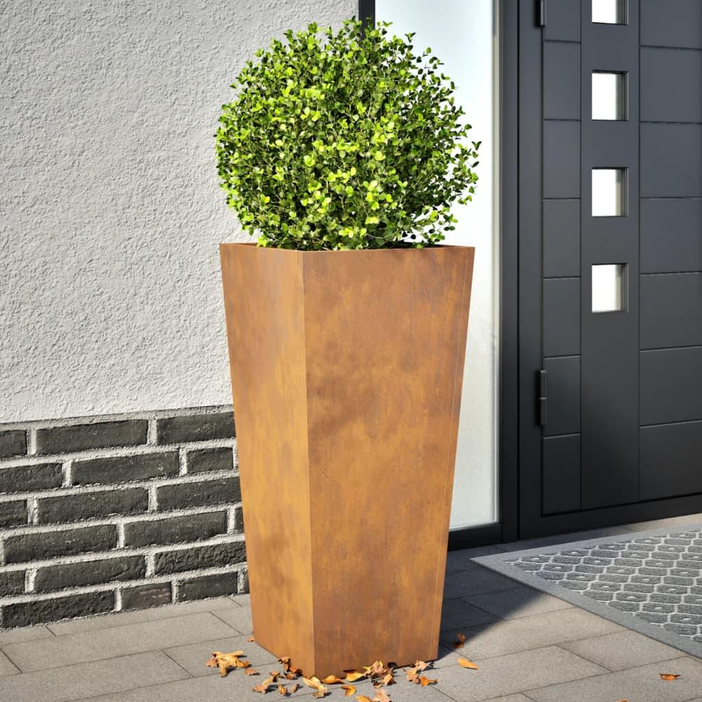 Havekrukker 2 stk 35x35x75 cm Forvitringsstål Havekrukker 2 stk 35x35x75 cm Forvitringsstål