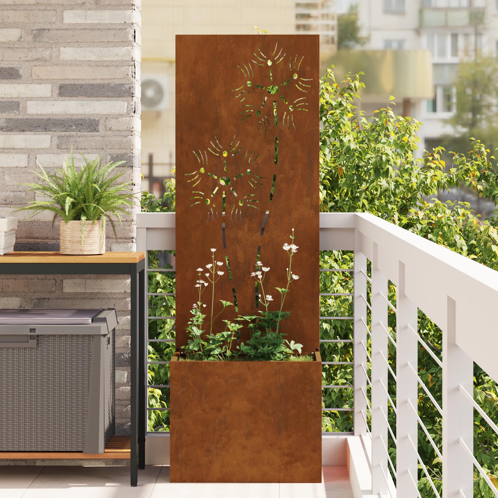 Havest vase med dekorativ panel Rusten 50 x 140 cm Havest vase med dekorativ panel Rusten 50 x 140 cm