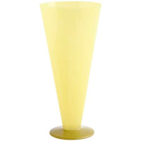 Hay Conical vase large, gul/limegrøn