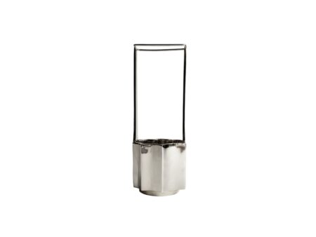 Hein Studio - Ikebana vase - Vase - Silver - W:19 x H:30 cm