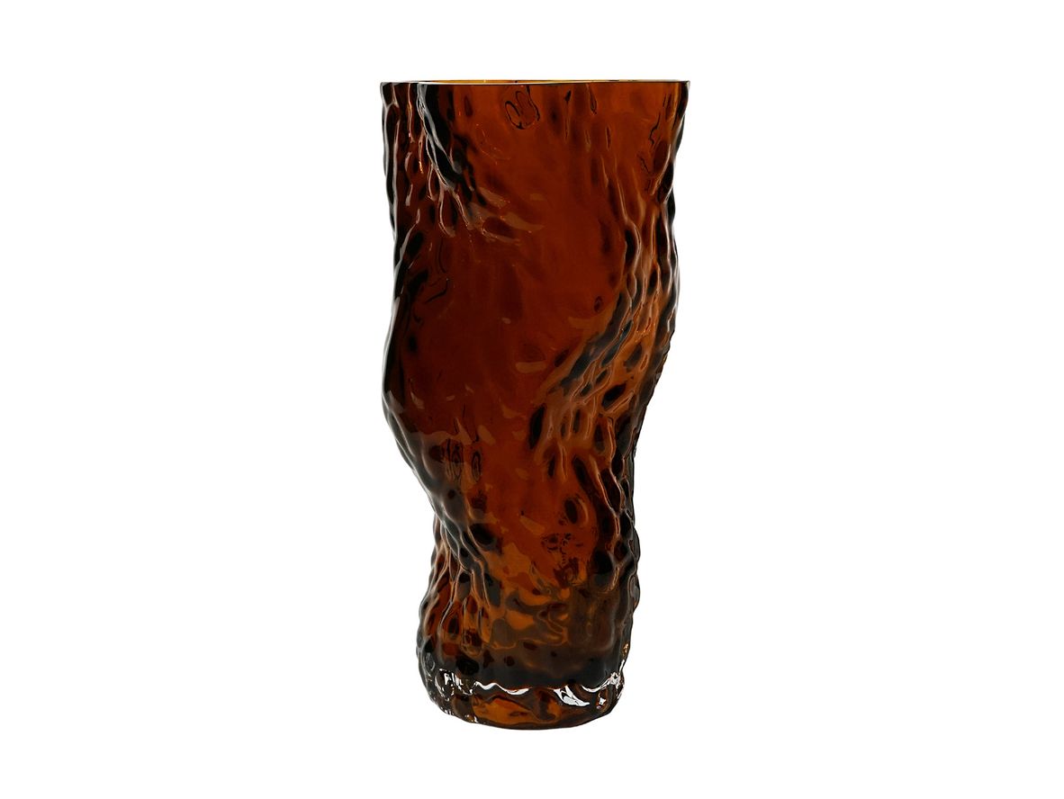 Hein Studio - Ostrea Rock Glass Vase - Vase - Rust - H30 x W15 cm Hein Studio - Ostrea Rock Glass Vase - Vase - Rust - H30 x W15 cm