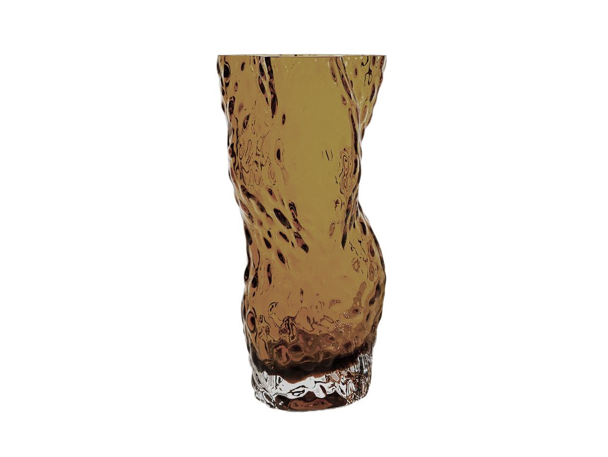 Hein Studio - Ostrea Rock Glass Vase - Vase - Smoke - H:30 x W:15 cm Hein Studio - Ostrea Rock Glass Vase - Vase - Smoke - H:30 x W:15 cm