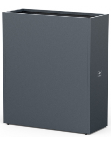 Herstera Cube højbed H115 x B100 x D40 cm i stål - Antracit