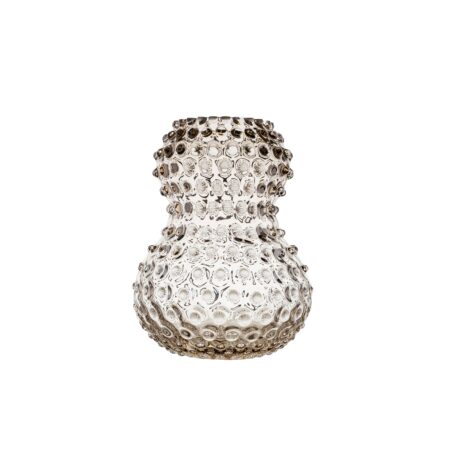 Hobnail Birdie Tall vase, H20 cm - Cashmere