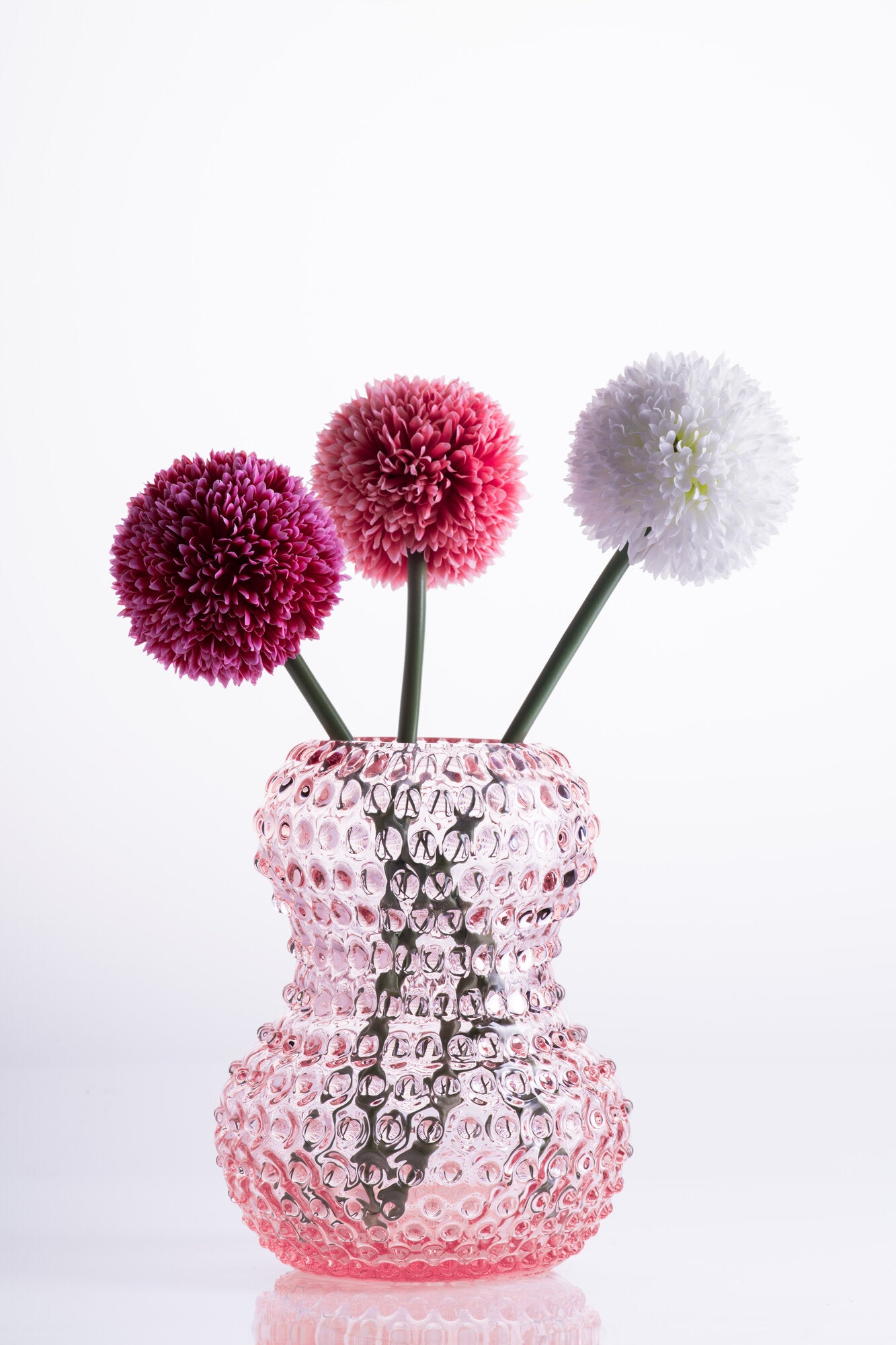 Hobnail Birdie vase, H13 cm - rosa Hobnail Birdie vase, H13 cm - rosa