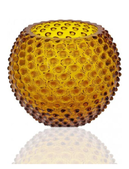 Hobnail Globe Vase 18 Cm Anna Von Lipa Orange