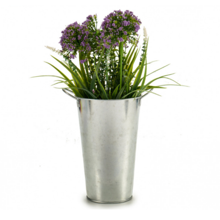 Høj planteskjuler zink, til udendørs brug - 20x15x23,5 cm