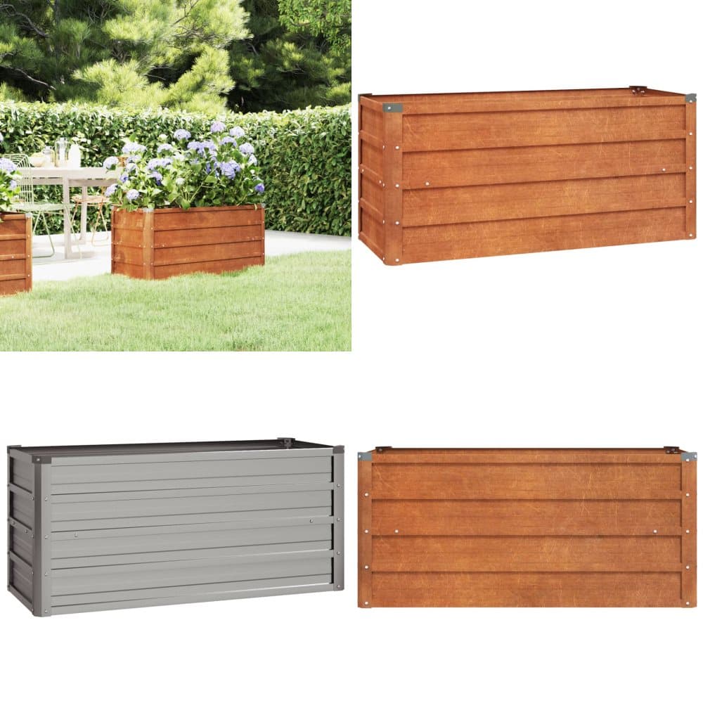Højbed 100x40x45 cm cortenstål rustfarvet - Højbed - Højbede - Home & Living Højbed 100x40x45 cm cortenstål rustfarvet - Højbed - Højbede - Home & Living