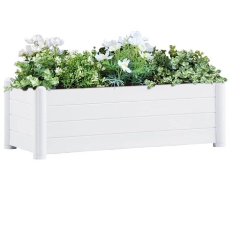 Højbed 100x43x35 cm PP hvid