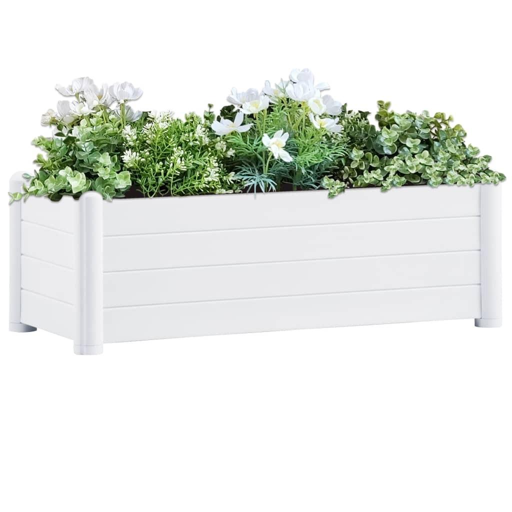 Højbed 100x43x35 cm PP hvid Højbed 100x43x35 cm PP hvid