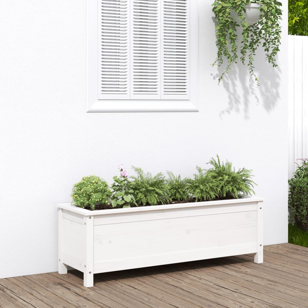 Højbed 119,5x40x39 cm massivt fyrretræ hvid Højbed 119,5x40x39 cm massivt fyrretræ hvid