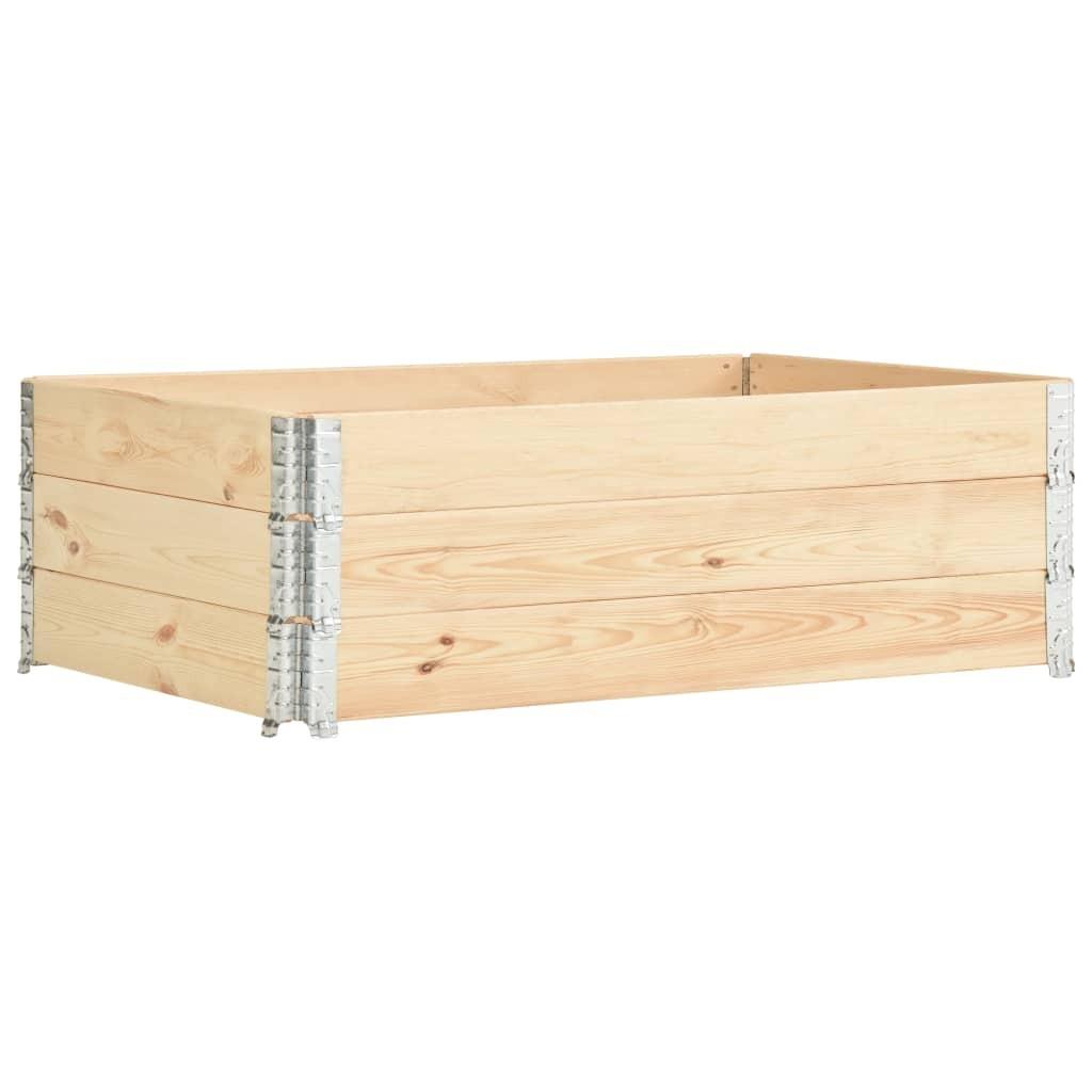 Højbed 3 stk. 50x150 cm massivt fyrretræ Højbed 3 stk. 50x150 cm massivt fyrretræ