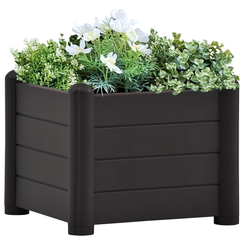 Højbed 43×43×35 cm i PP - antracitgrå plantekasse 30 l Højbed 43×43×35 cm i PP - antracitgrå plantekasse 30 l