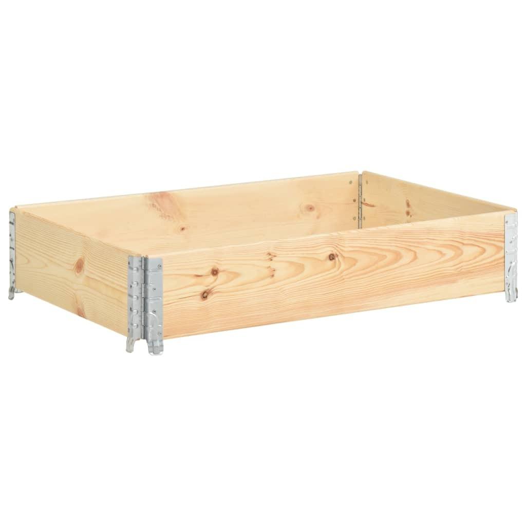 Højbed 50×100 cm i massivt fyrretræ - stabelbar plantekasse Højbed 50×100 cm i massivt fyrretræ - stabelbar plantekasse
