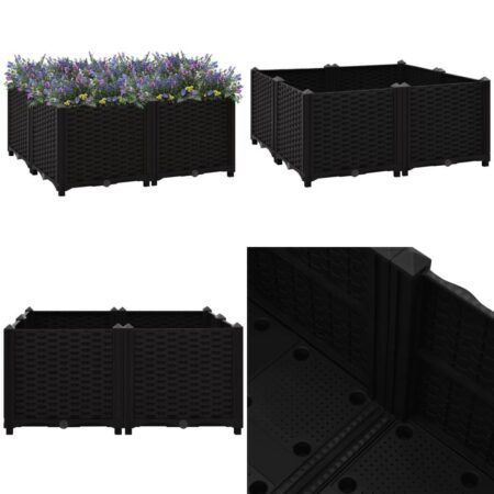 Højbed 80x80x38 cm polypropylen - Højbed - Højbede - Home & Living