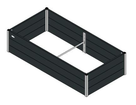 Højbed Classic - Antrazit 90x90xH28