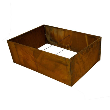 Højbed corten 120 x 80 x 40 cm 2mm, uden bund Hortus