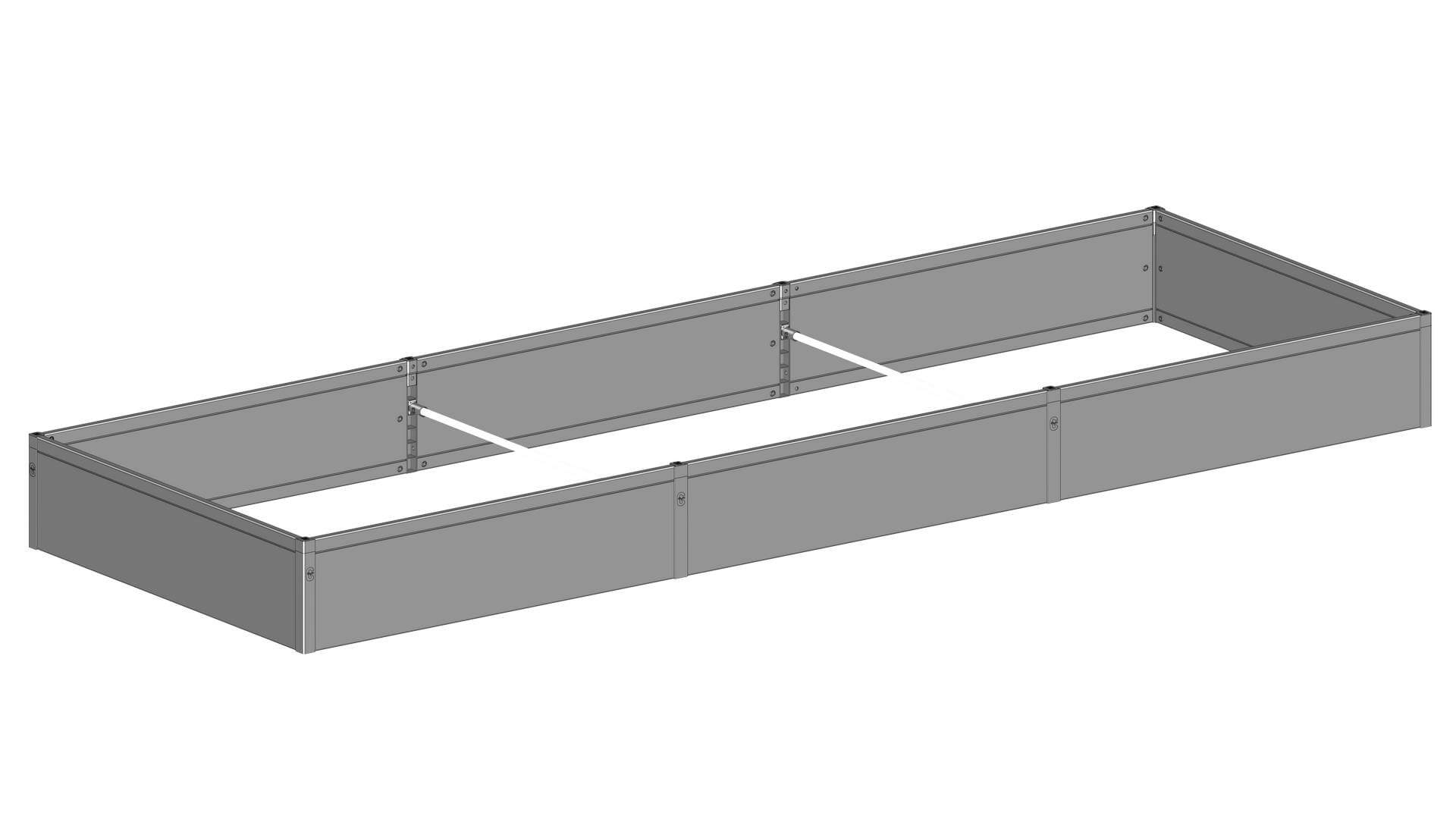 Højbed i PVC 30x120x360 cm Højbed i PVC 30x120x360 cm