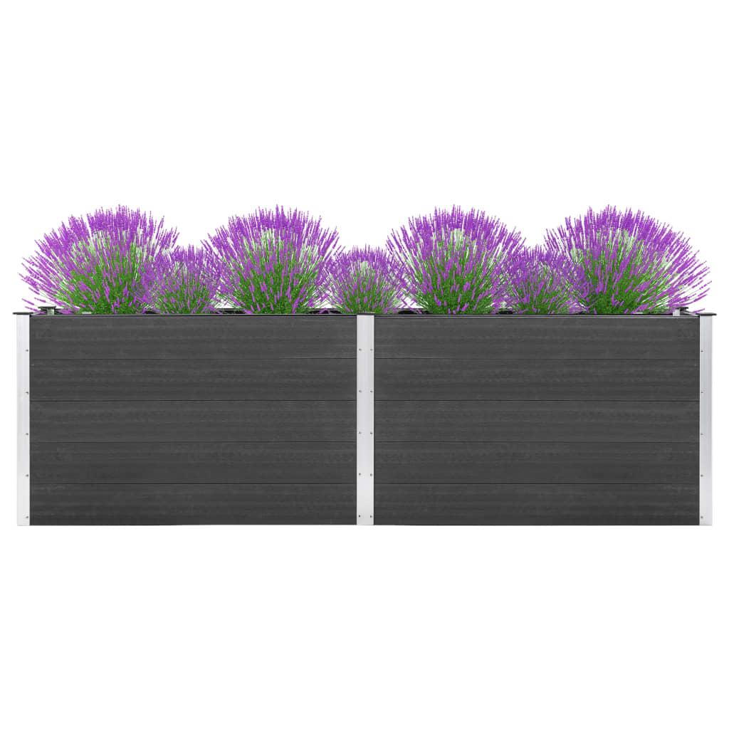 Højbed i WPC - 200 × 100 × 91 cm, grå Højbed i WPC - 200 × 100 × 91 cm, grå
