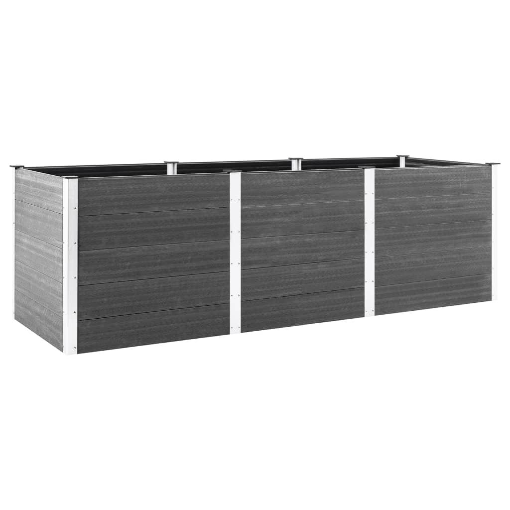 Højbed i WPC - 300 × 50 × 91 cm, grå Højbed i WPC - 300 × 50 × 91 cm, grå