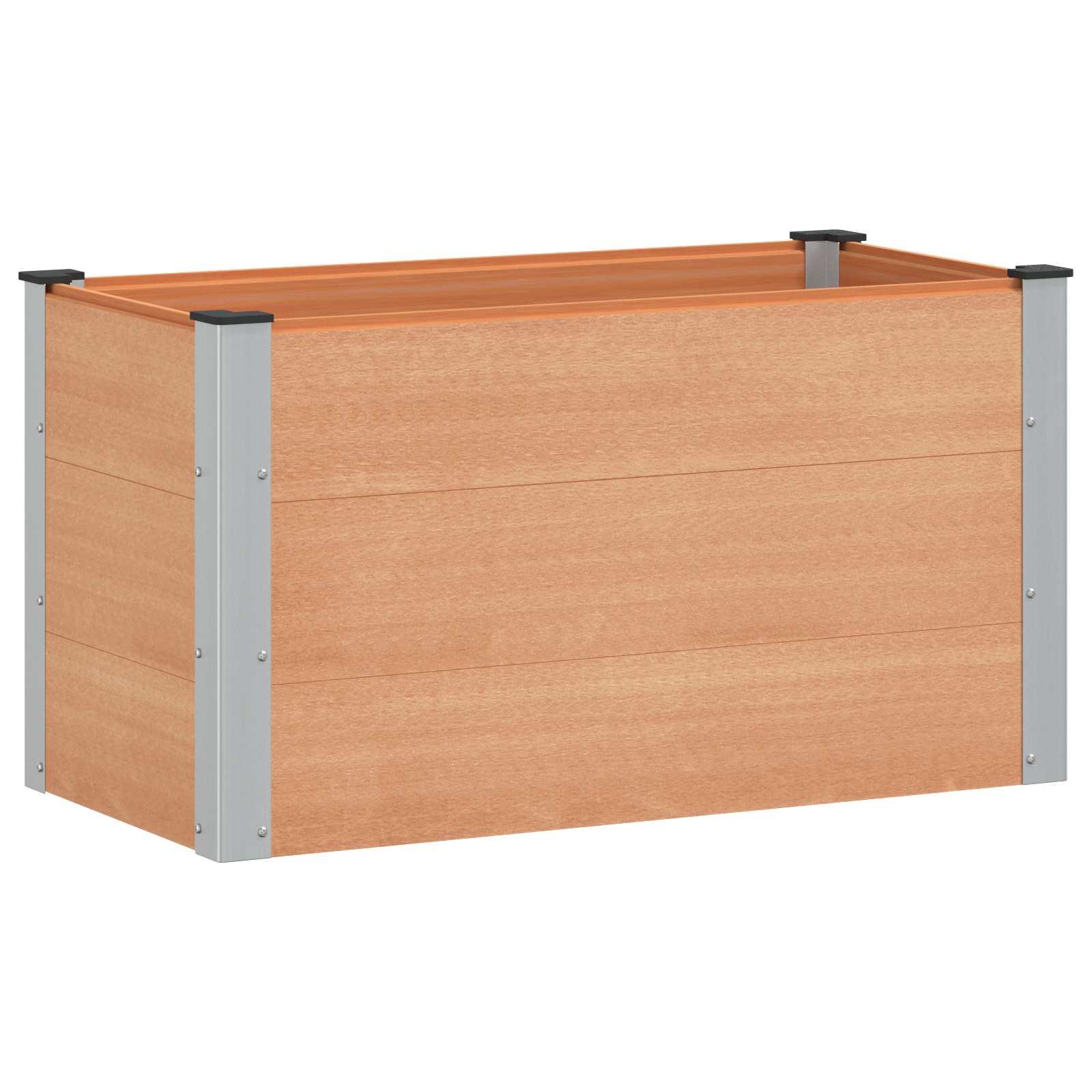Højbed i WPC/aluminium - brun 100 × 50 × 54 cm Højbed i WPC/aluminium - brun 100 × 50 × 54 cm