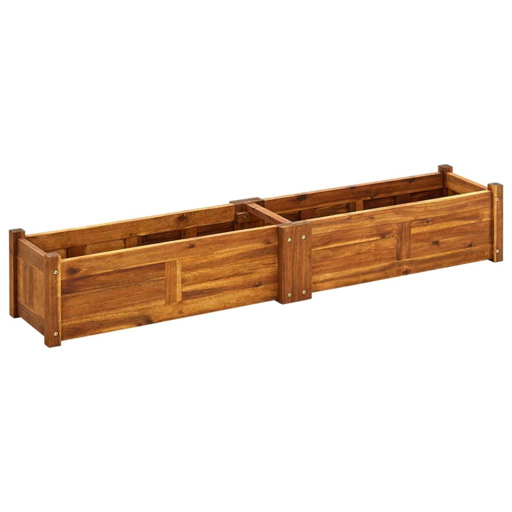 Højbed i akacietræ 150 × 30 × 25 cm - brun plantekasse Højbed i akacietræ 150 × 30 × 25 cm - brun plantekasse